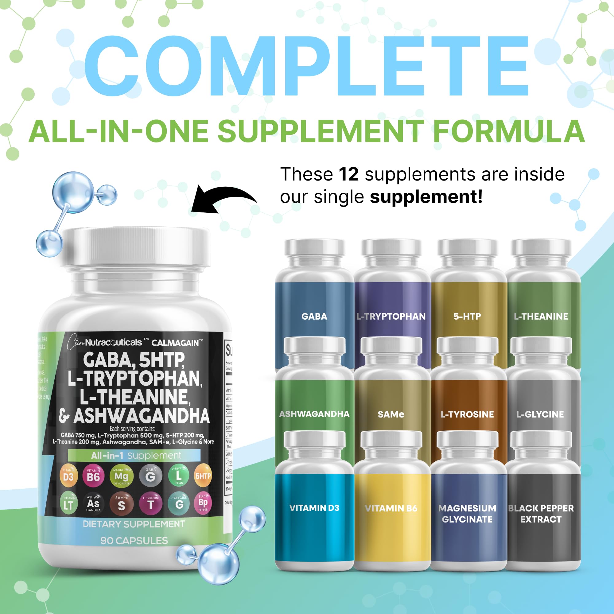 Clean Nutraceuticals primer plano de las cápsulas resaltando textura y calidad