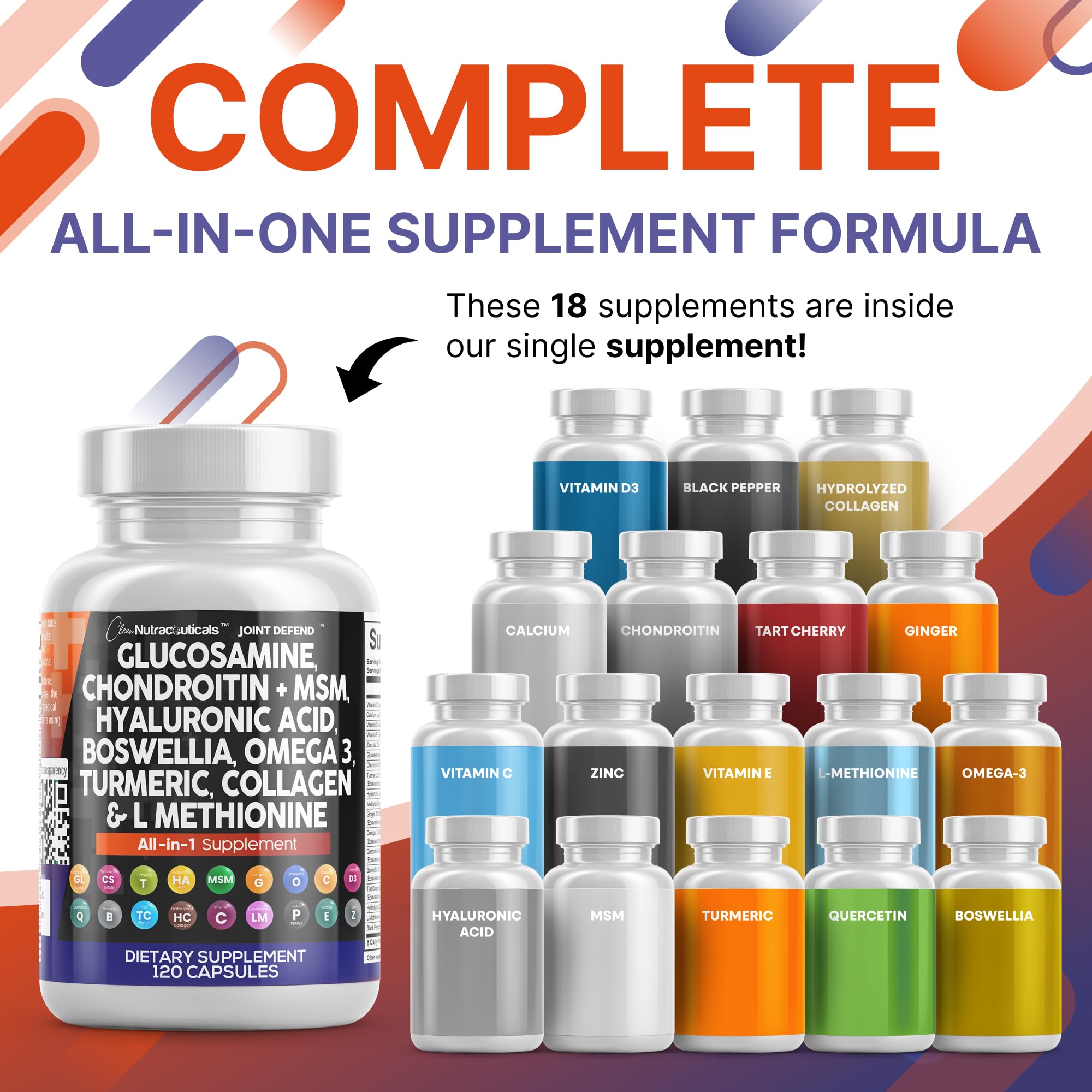 Clean Nutraceuticals cápsulas en mano para ver tamaño y textura
