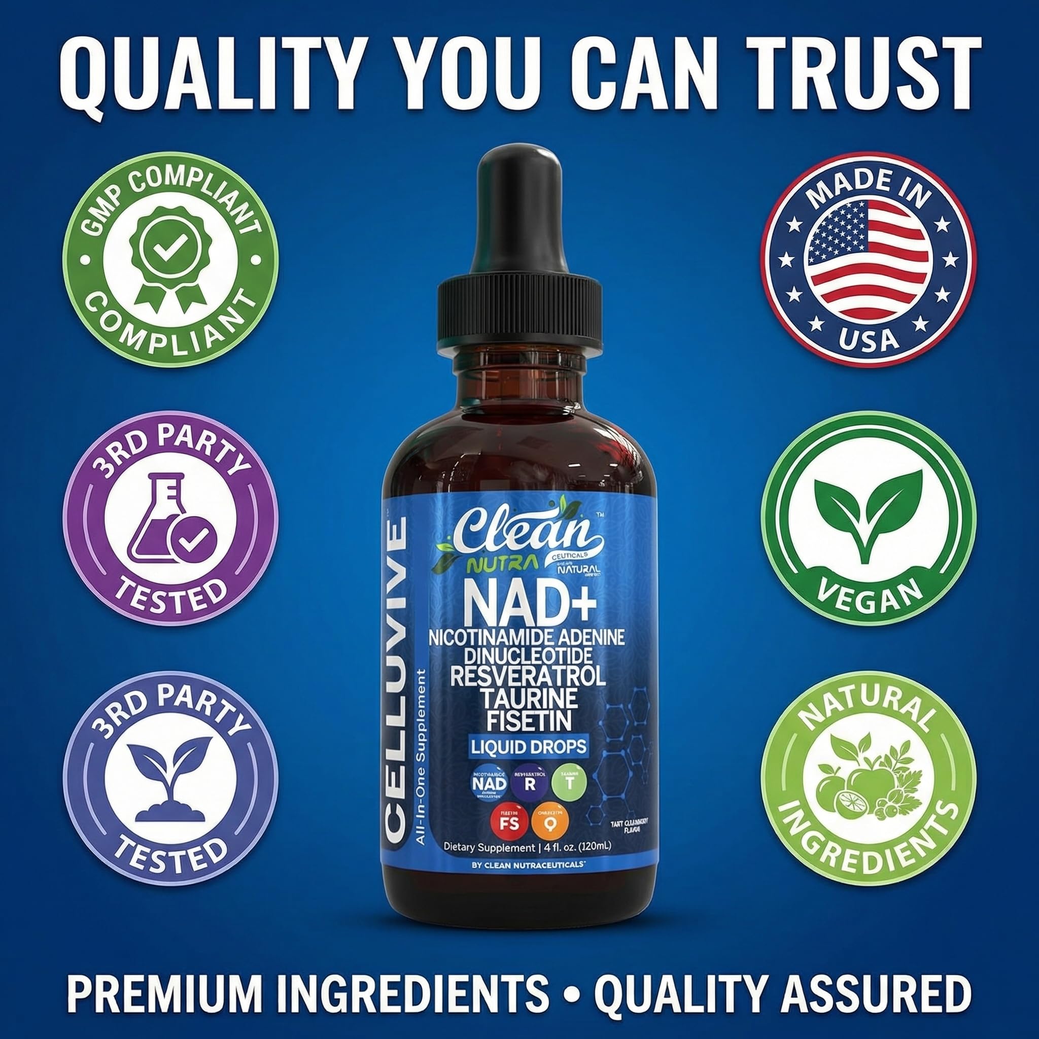 Clean Nutraceuticals CelluVive pila de botanicos (uvas, pomegranate) evidencia natural