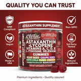 Clean Nutraceuticals primer plano de astaxantina en polvo microalgal, origen natural