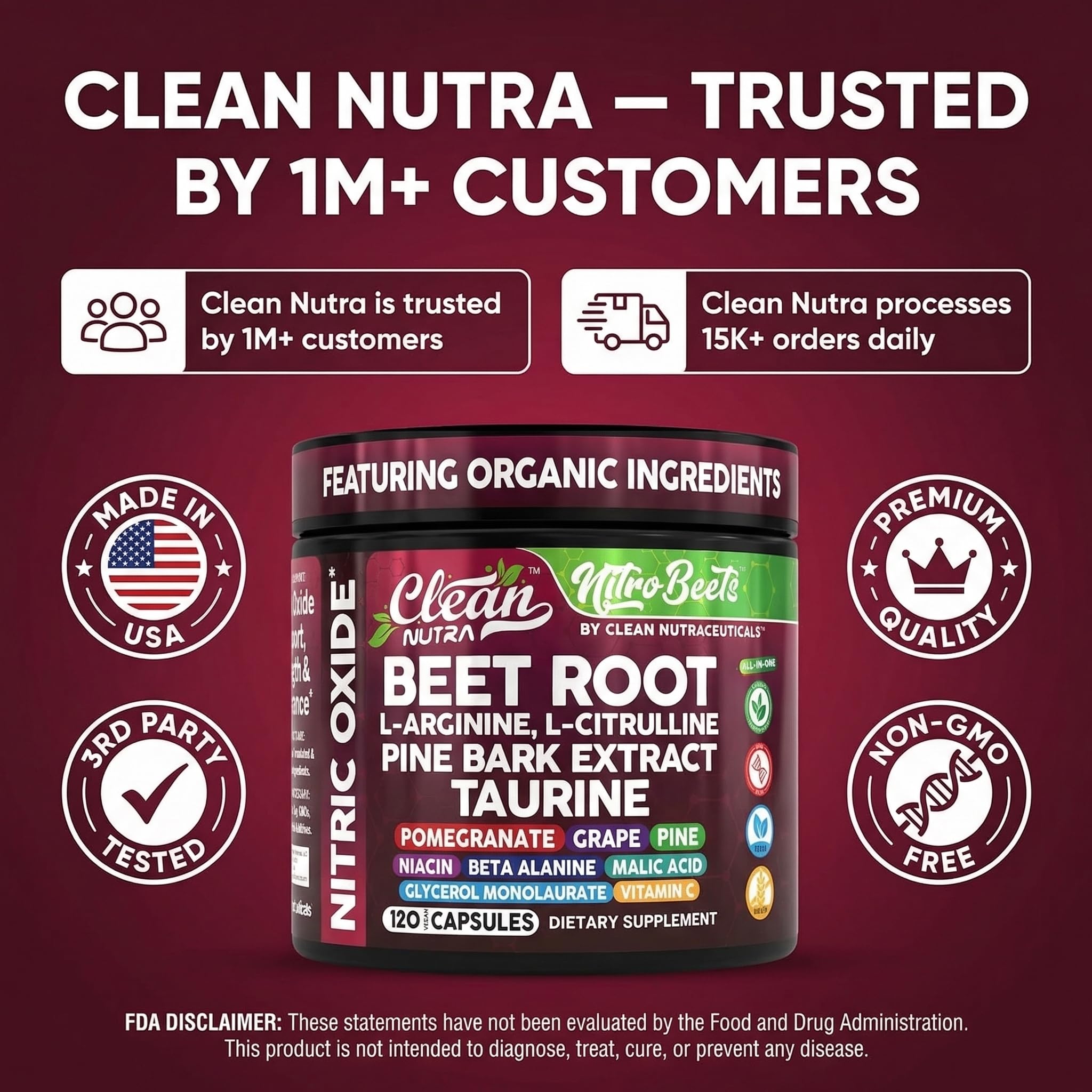 Clean Nutraceuticals botella junto a otros suplementos simplifica tu stack diario