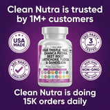 Clean Nutraceuticals comparación de tamaño con monedas para escala real