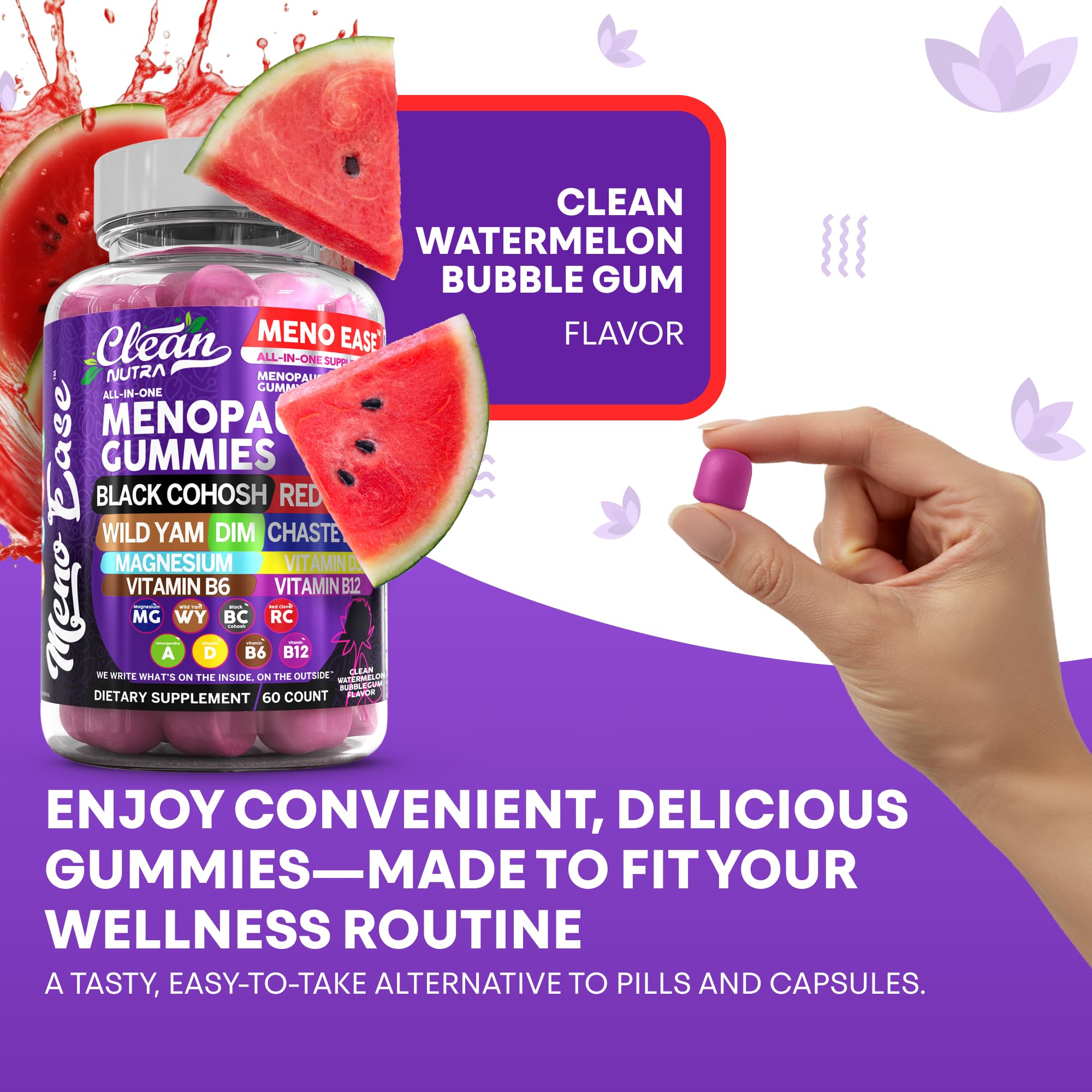 Clean Nutraceuticals comparación de tamaño con monedas para escala