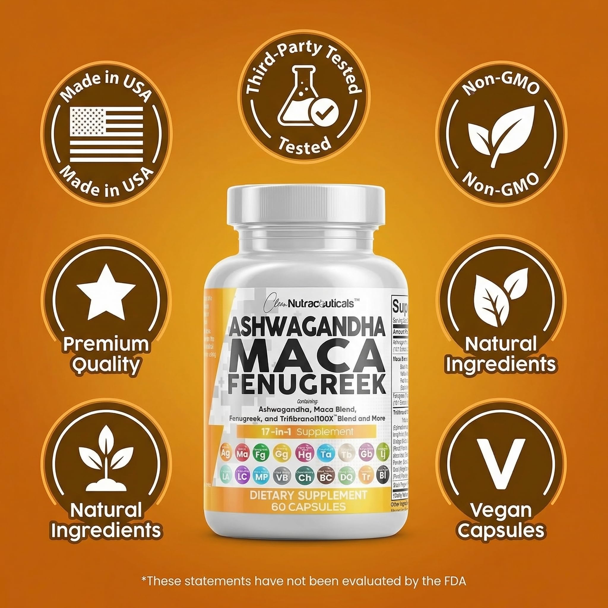 Clean Nutraceuticals junto a varios envases mostrando reemplazo de múltiples suplementos