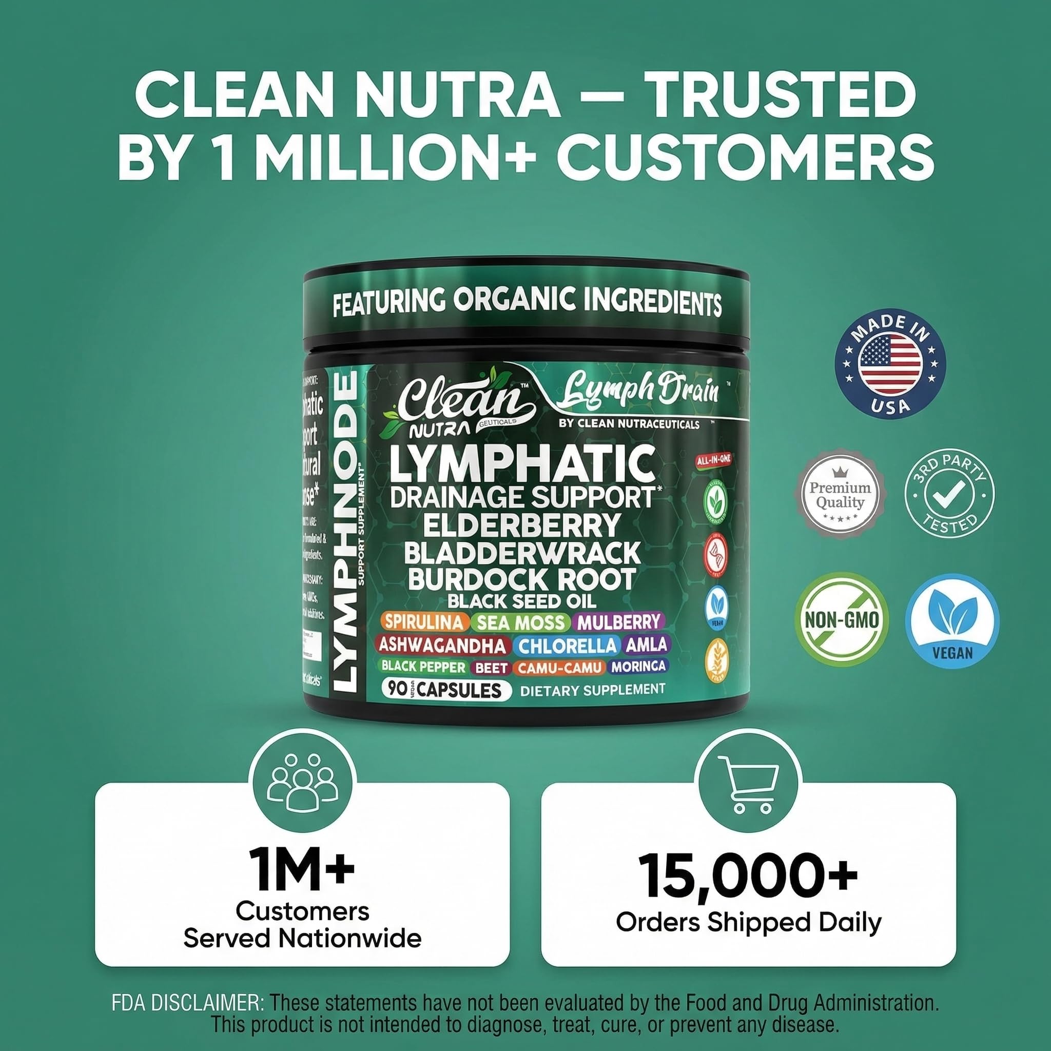 Clean Nutraceuticals detalle de la tapa y cierre seguro del envase, protegido