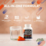 Clean Nutraceuticals primer plano de colágeno como ingrediente beneficioso
