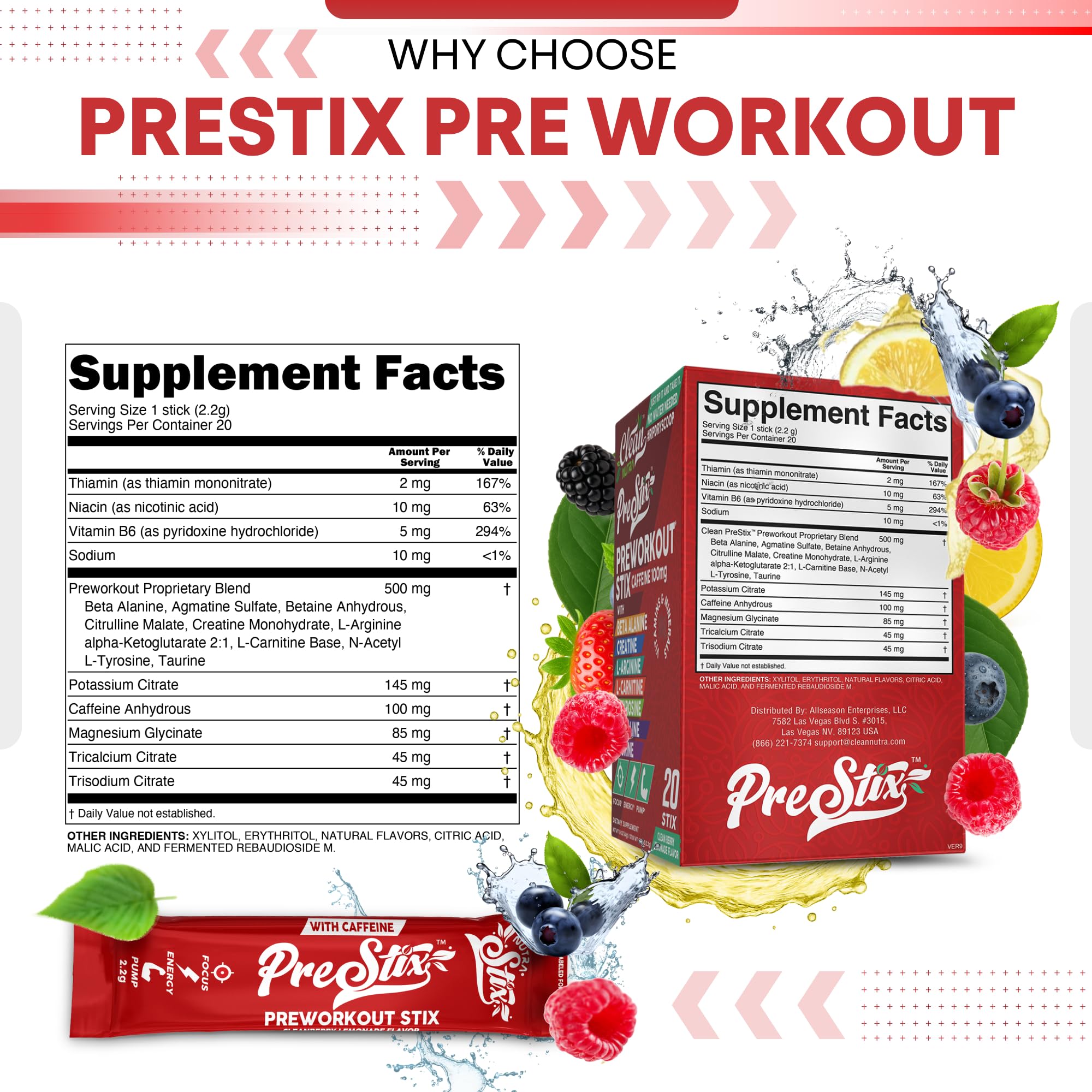 Clean Nutraceuticals etiqueta con ingredientes, lista clara y dosificación precisa