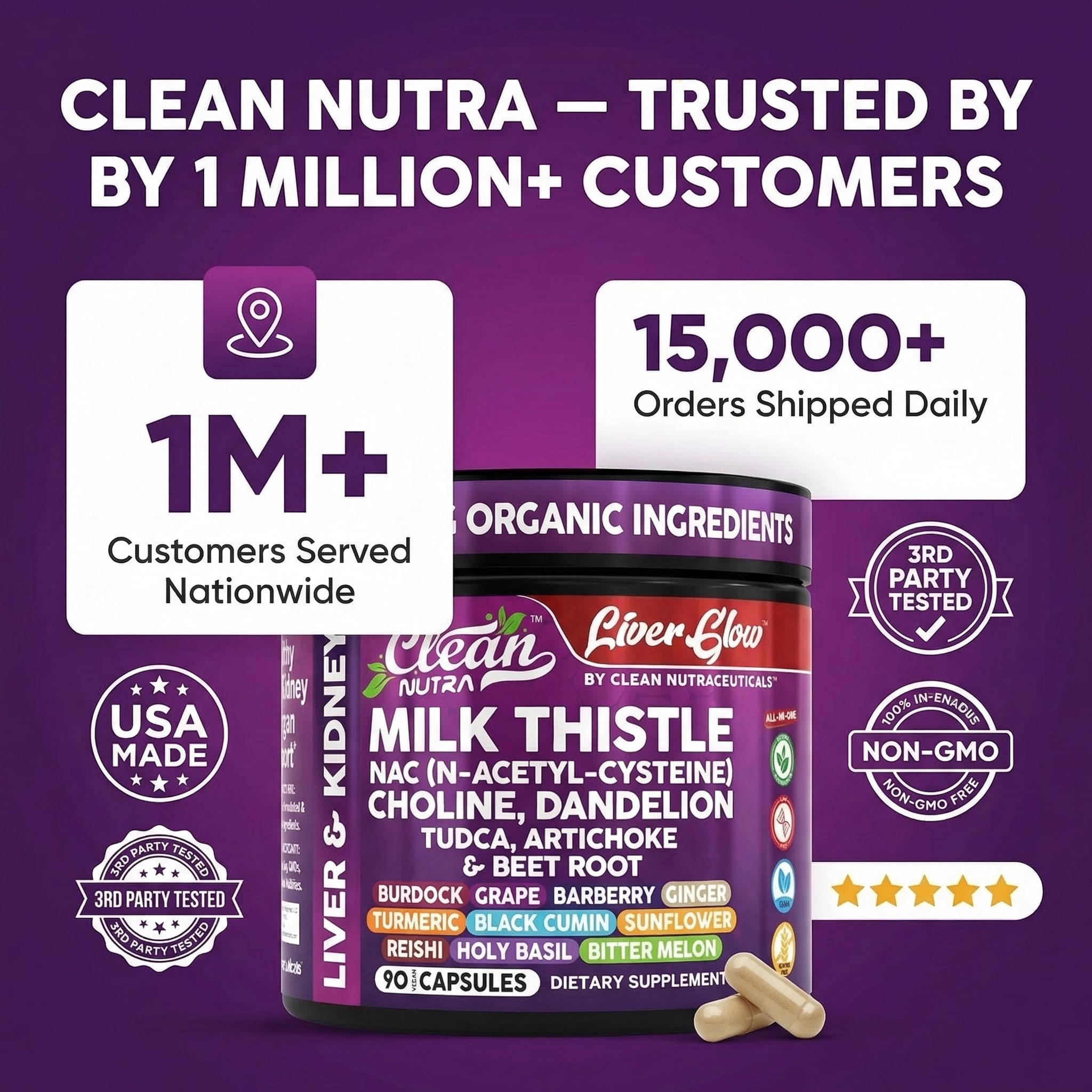 Clean Nutraceuticals detalle del sello de calidad evidencia pruebas y confianza