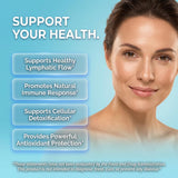 Clean Nutraceuticals primer plano de la textura de las gotas y pureza