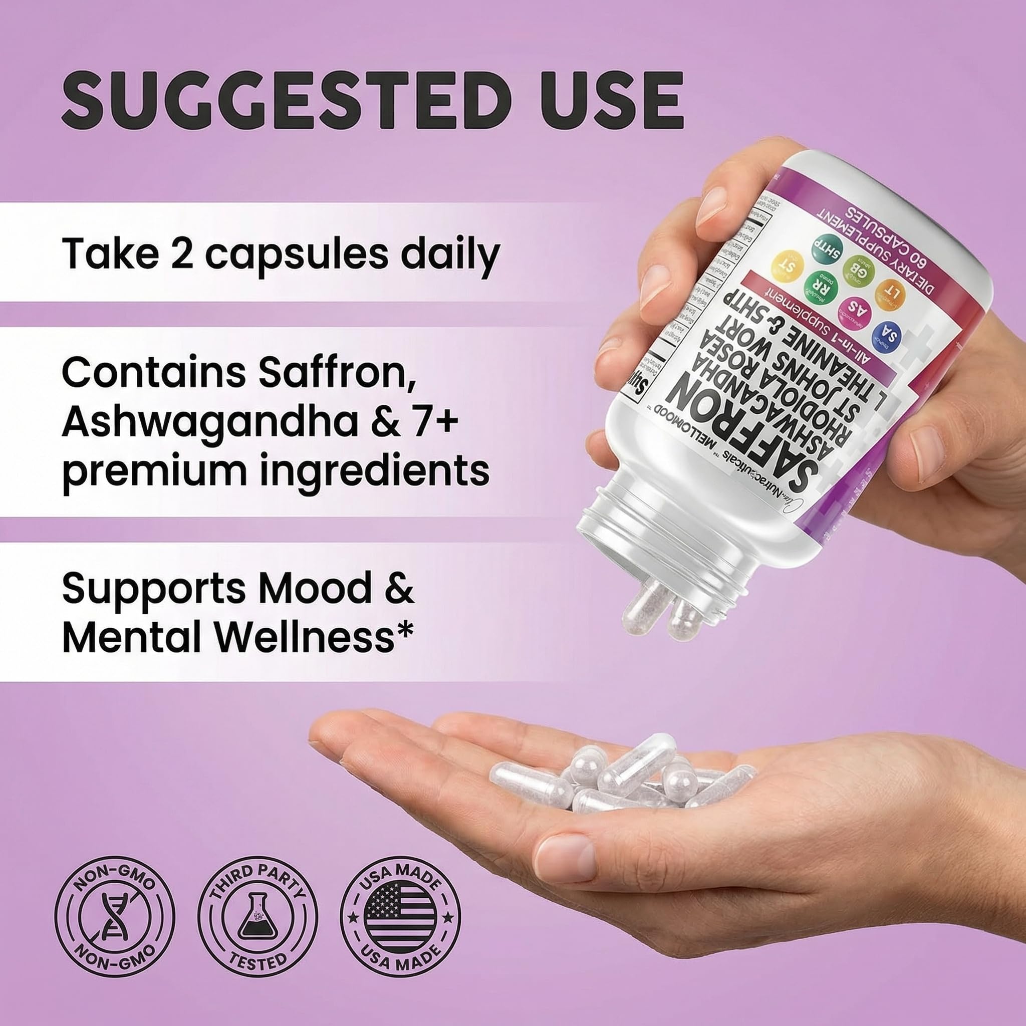 Clean Nutraceuticals en uso por mujer trabajando mejorando concentración
