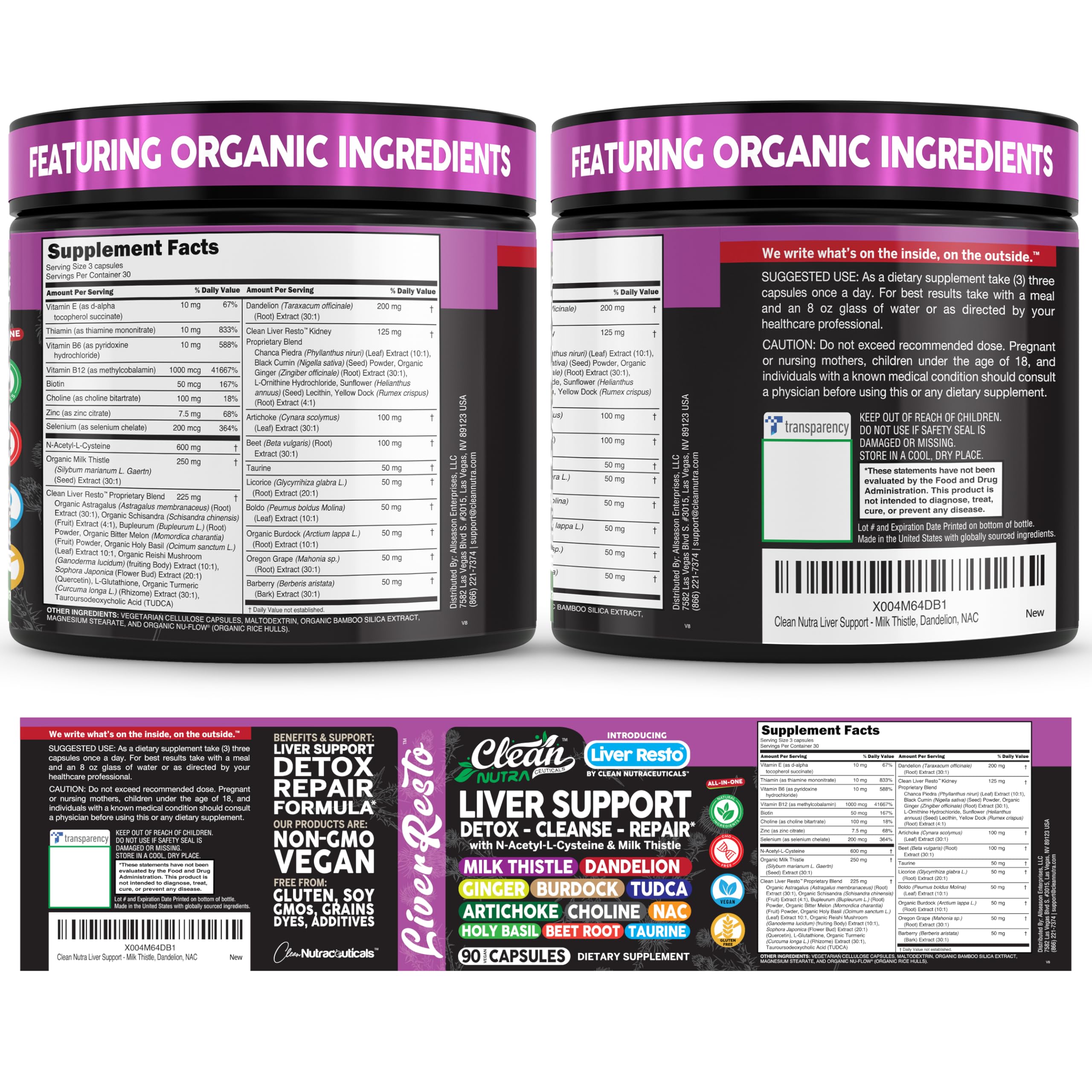 Clean Nutraceuticals frasco en cocina transmitiendo uso diario práctico