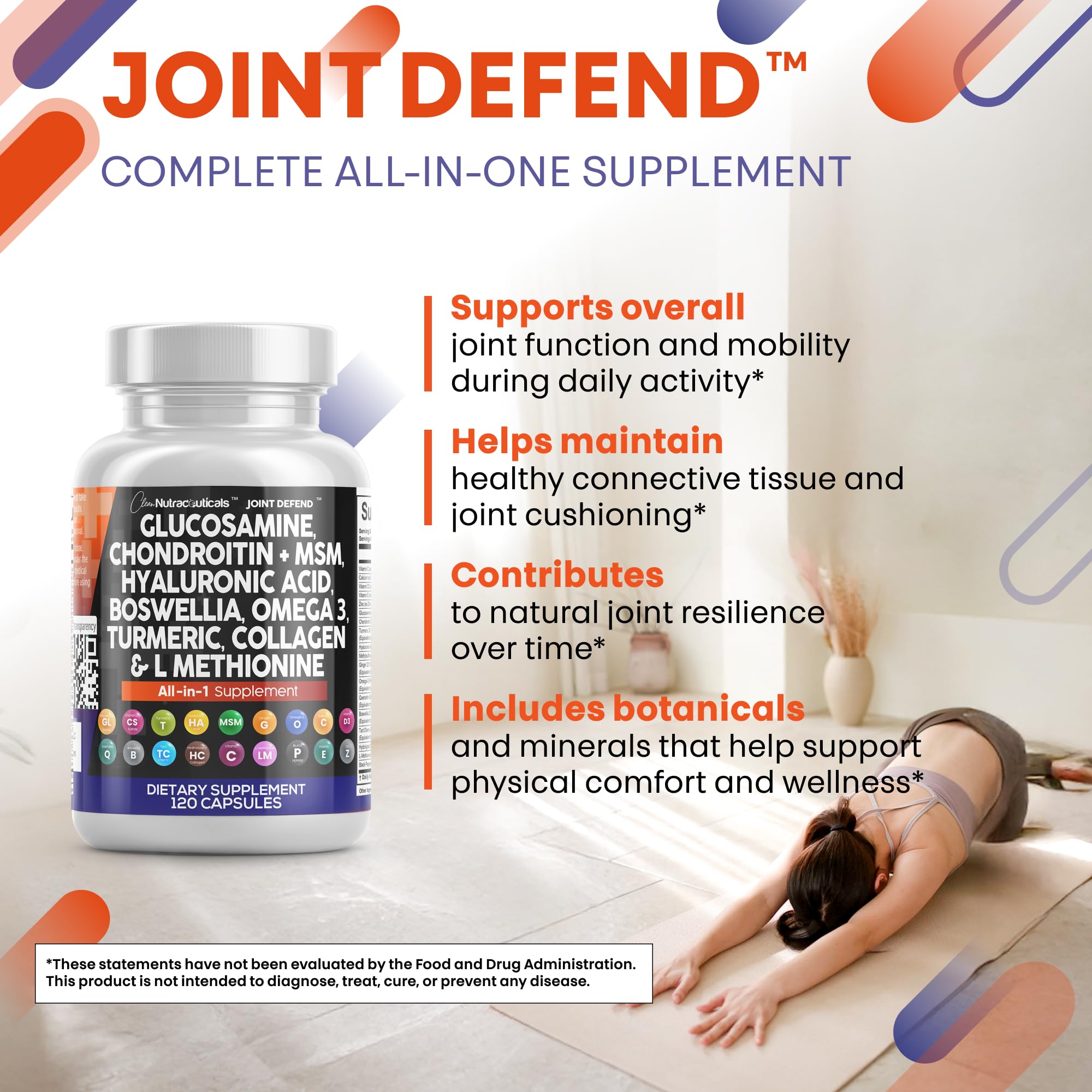 Clean Nutraceuticals persona activa usando suplemento para mayor movilidad