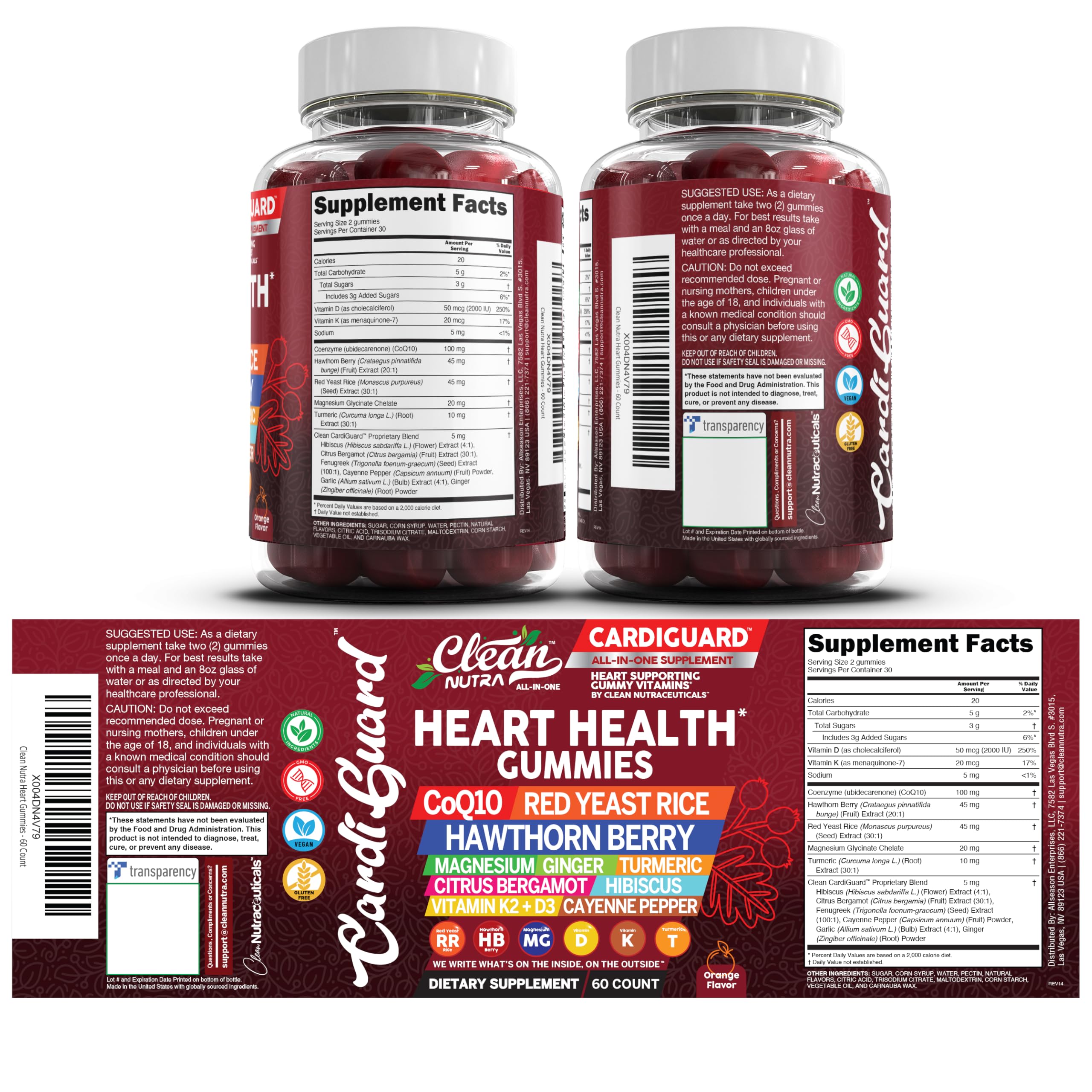 Clean Nutraceuticals gomitas junto a desayuno saludable que facilitan la rutina