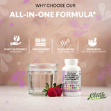 Clean Nutraceuticals modelo con cabello saludable representando resultado estético
