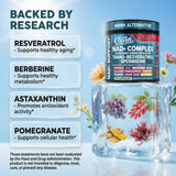 Clean Nutraceuticals EternaGlow muestras de ingredientes en polvo y plantas