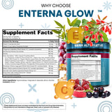Clean Nutraceuticals EternaGlow persona tomando cápsulas con comida diaria