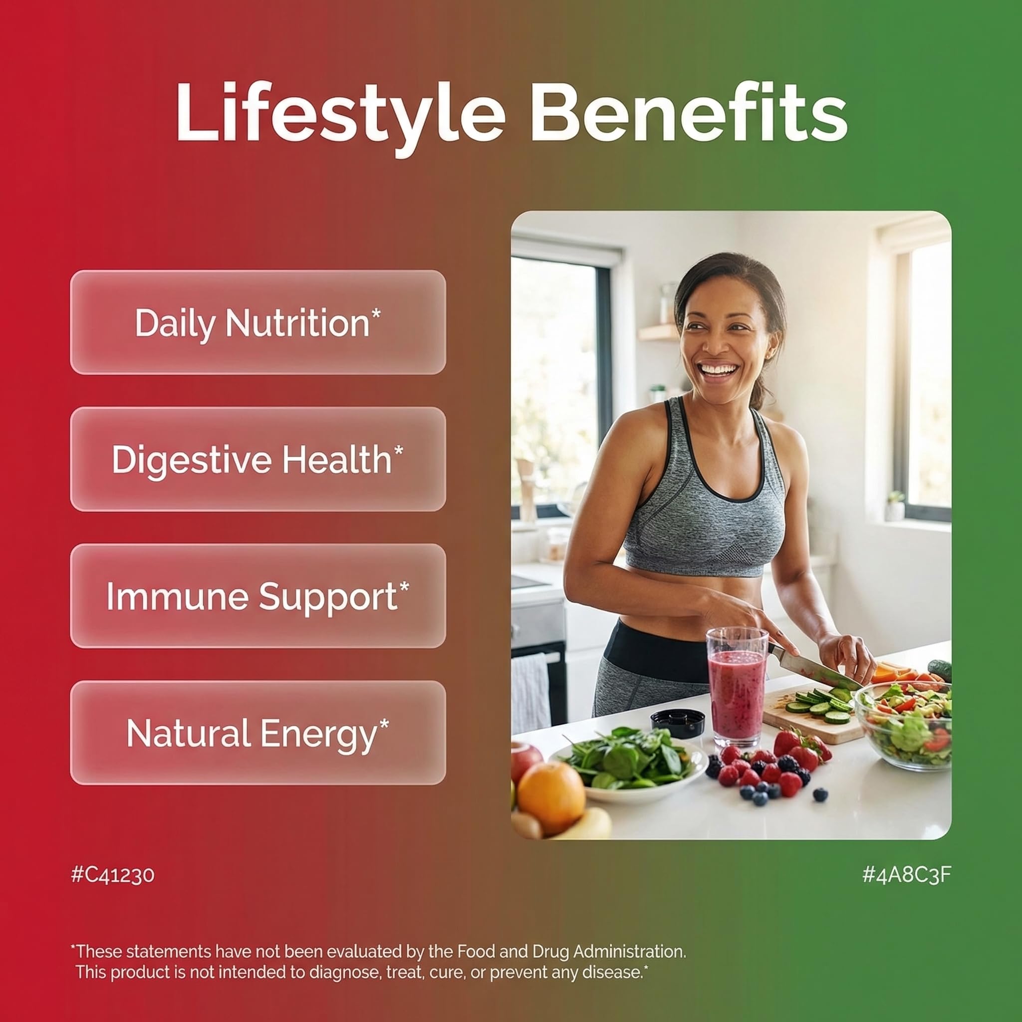 Clean Nutraceuticals etiqueta ampliada con lista de ingredientes y beneficios visibles