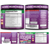 Etiqueta nutricional Clean Nutraceuticals mostrando ingredientes y pruebas