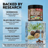 Clean Nutraceuticals etiqueta con lista de ingredientes y dosificación visible