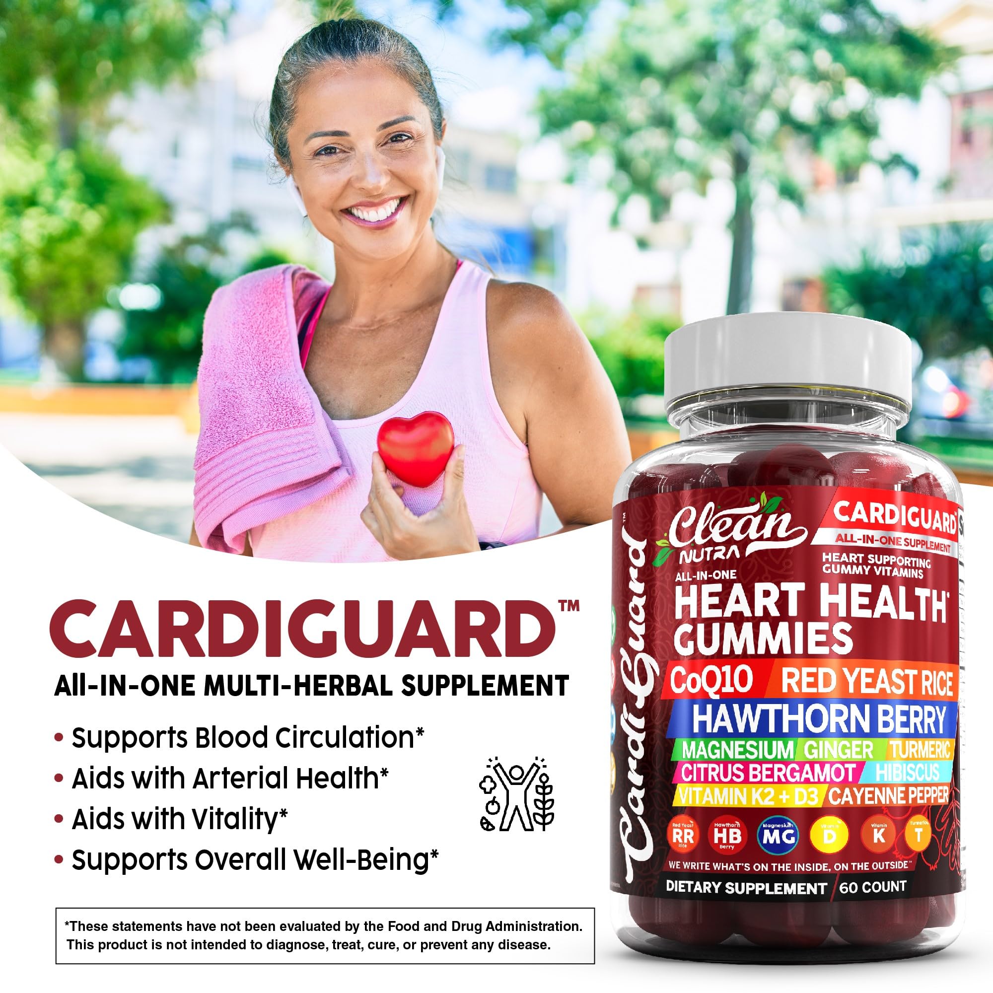 Clean Nutraceuticals etiqueta con lista de ingredientes y beneficios visibles