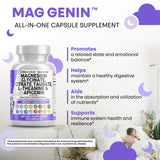 Etiqueta nutricional Clean Nutraceuticals enfocada en formas y dosis de magnesio