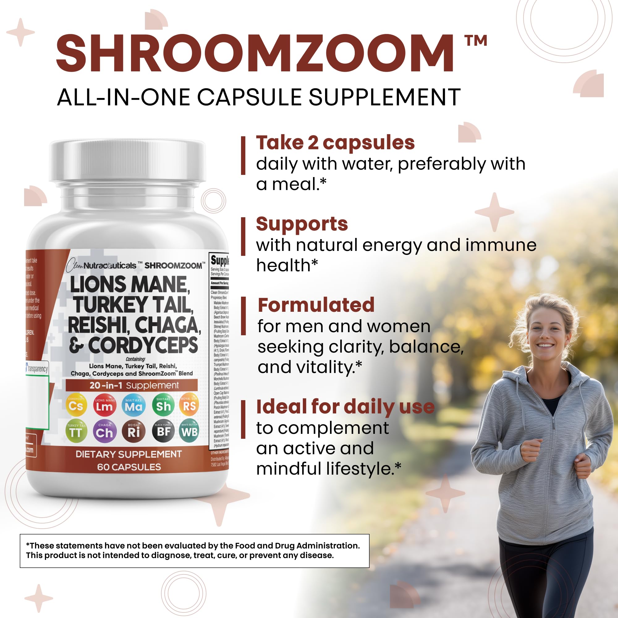 Clean Nutraceuticals etiqueta con ingredientes y claridad informativa