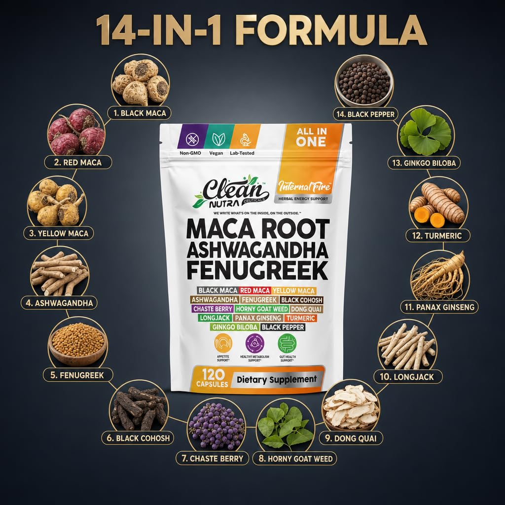 Clean Nutraceuticals etiqueta nutricional legible que resalta ingredientes y dosificación segura