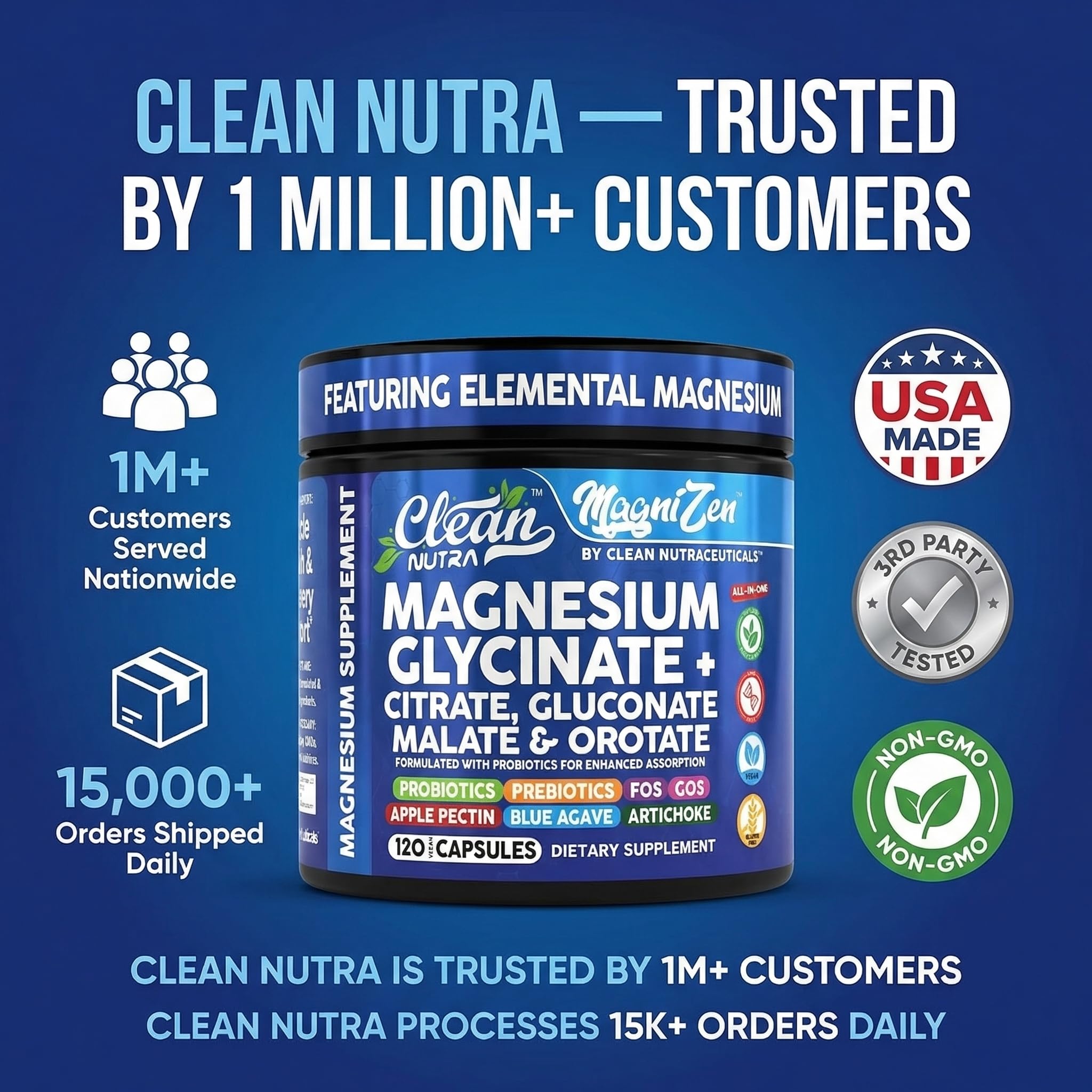 Clean Nutraceuticals fibras prebióticas en polvo ilustrando fuente natural