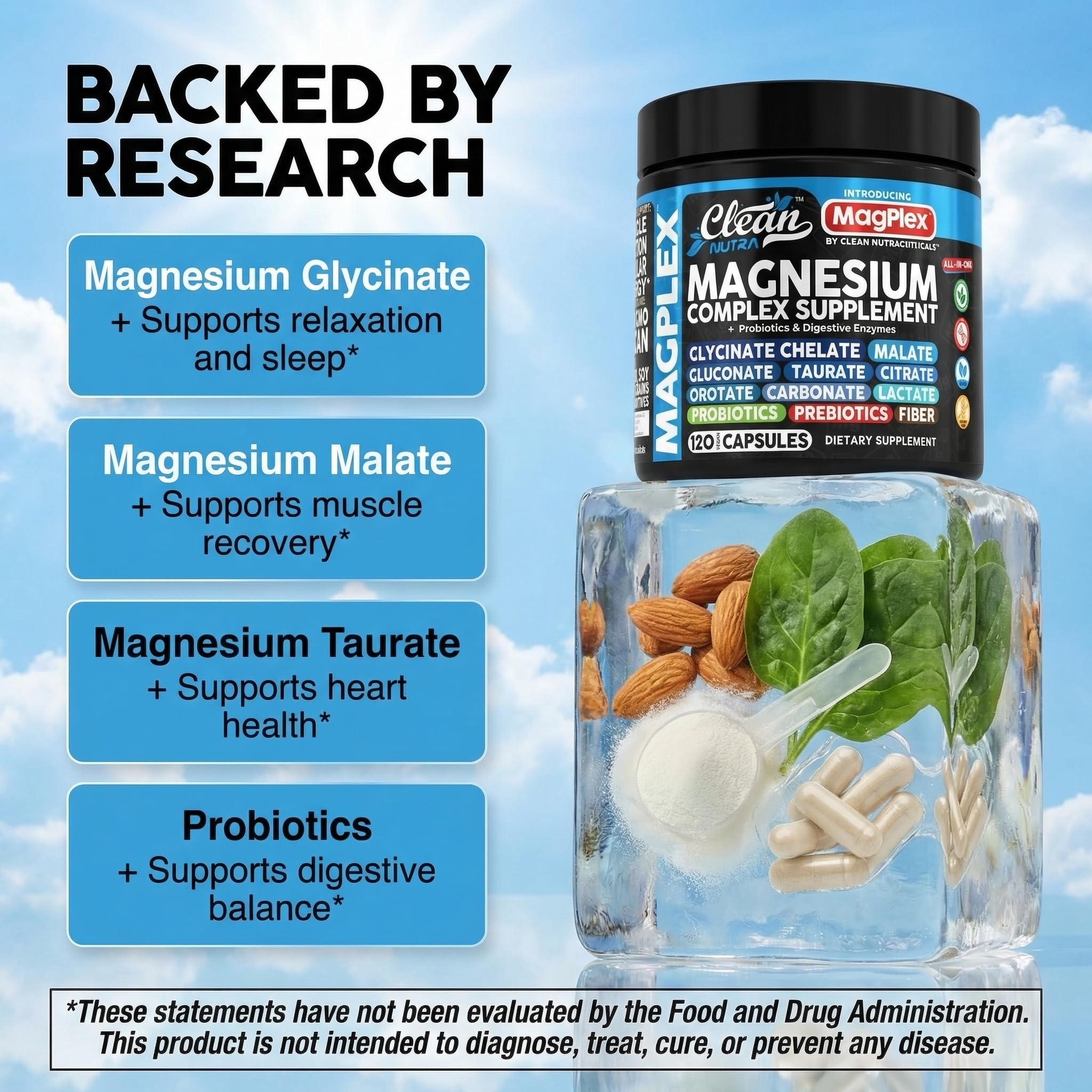 Clean Nutraceuticals composición de ingredientes para claridad de la fórmula