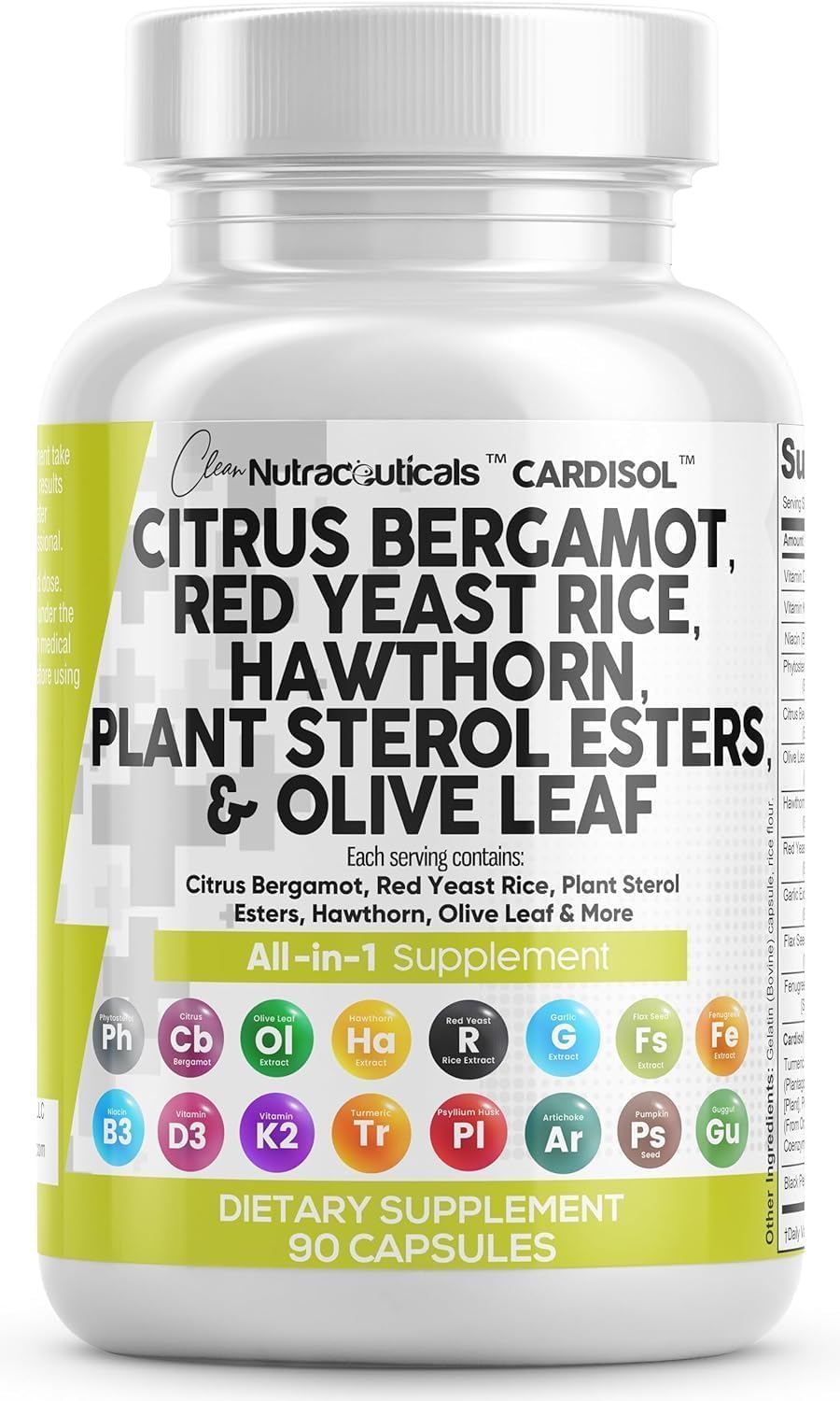 Clean Nutraceuticals frasco delantero mostrando etiquetado claro y confianza