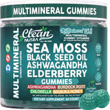 Clean Nutraceuticals frasco frontal con gominolas multinutrientes, práctico y portátil
