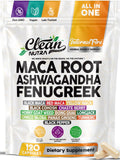Clean Nutraceuticals frasco frontal mostrando el diseño y beneficio de fórmula 17 en 1