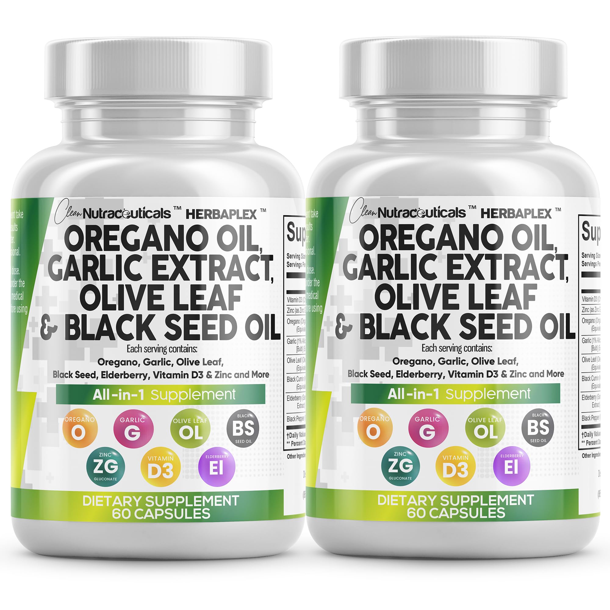 Clean Nutraceuticals frente del empaque mostrando 2 pack y beneficios