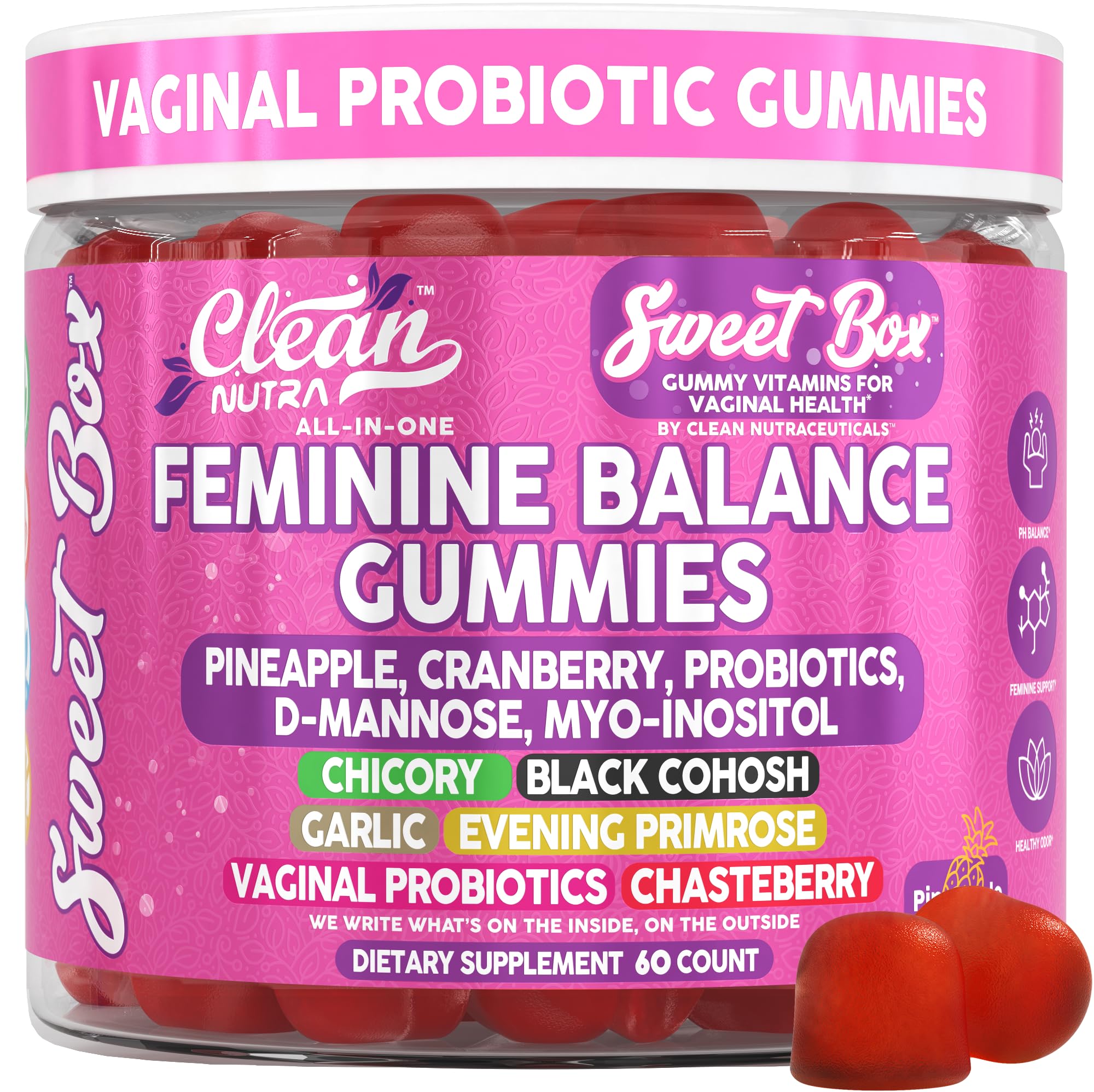 Clean Nutraceuticals envase frontal que destaca formulación equilibrada