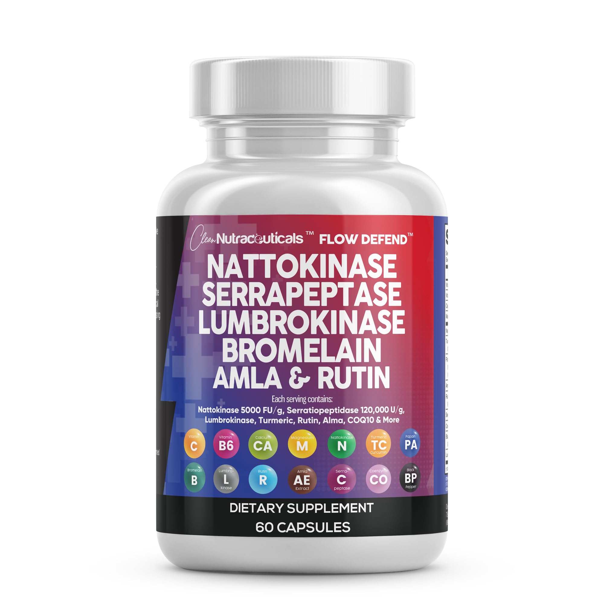 Clean Nutraceuticals envase frontal mostrando nombre y dosis, confianza y claridad de información