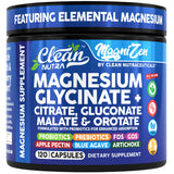 Clean Nutraceuticals frasco frente mostrando etiqueta clara y beneficios