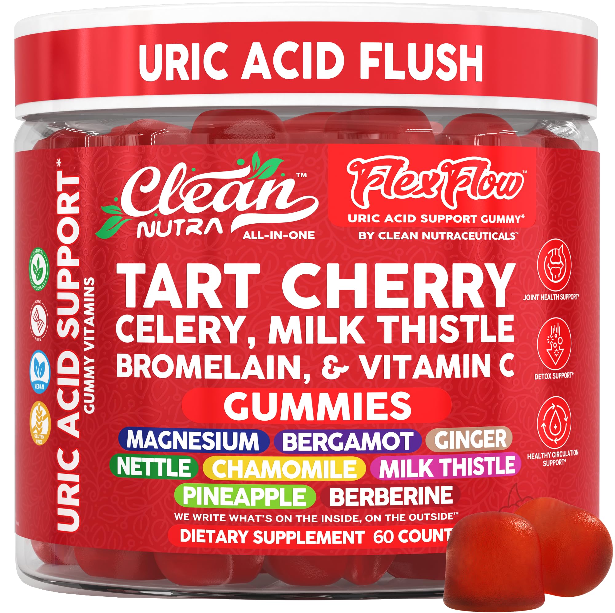 Clean Nutraceuticals frente del producto mostrando el envase y beneficios claros
