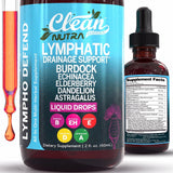 Clean Nutraceuticals frontal del envase mostrando la botella y beneficios