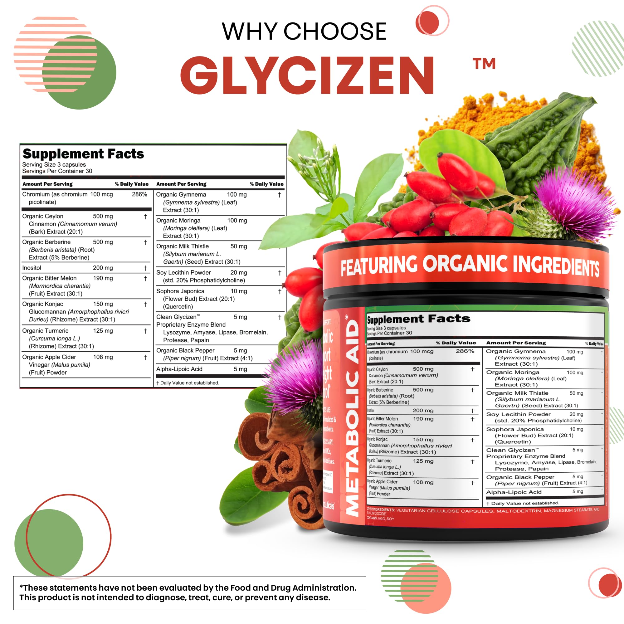 Clean Nutraceuticals etiqueta con lista de ingredientes para verificar calidad y transparencia