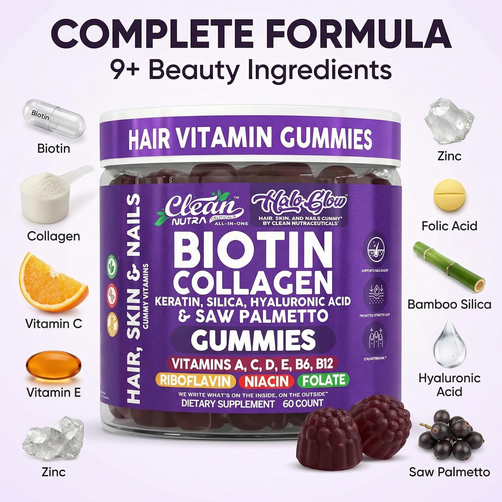 Clean Nutraceuticals gominola en mano compara tamaño y facilita la dosificación