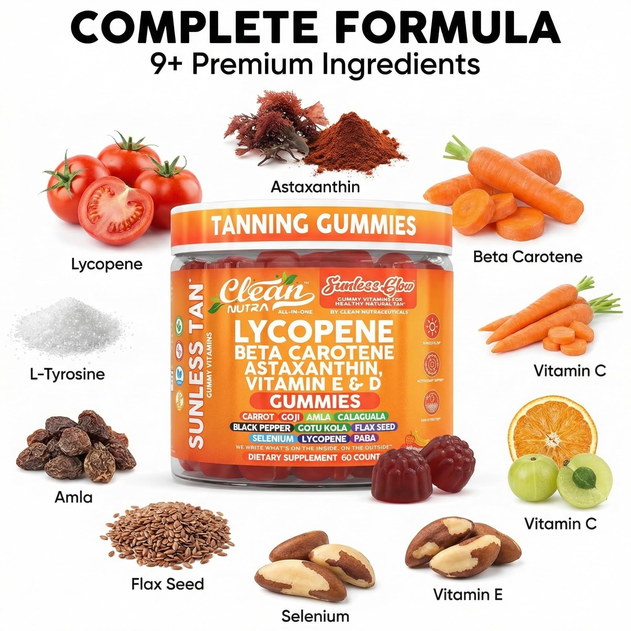 Clean Nutraceuticals gominola en mano mostrando porción diaria