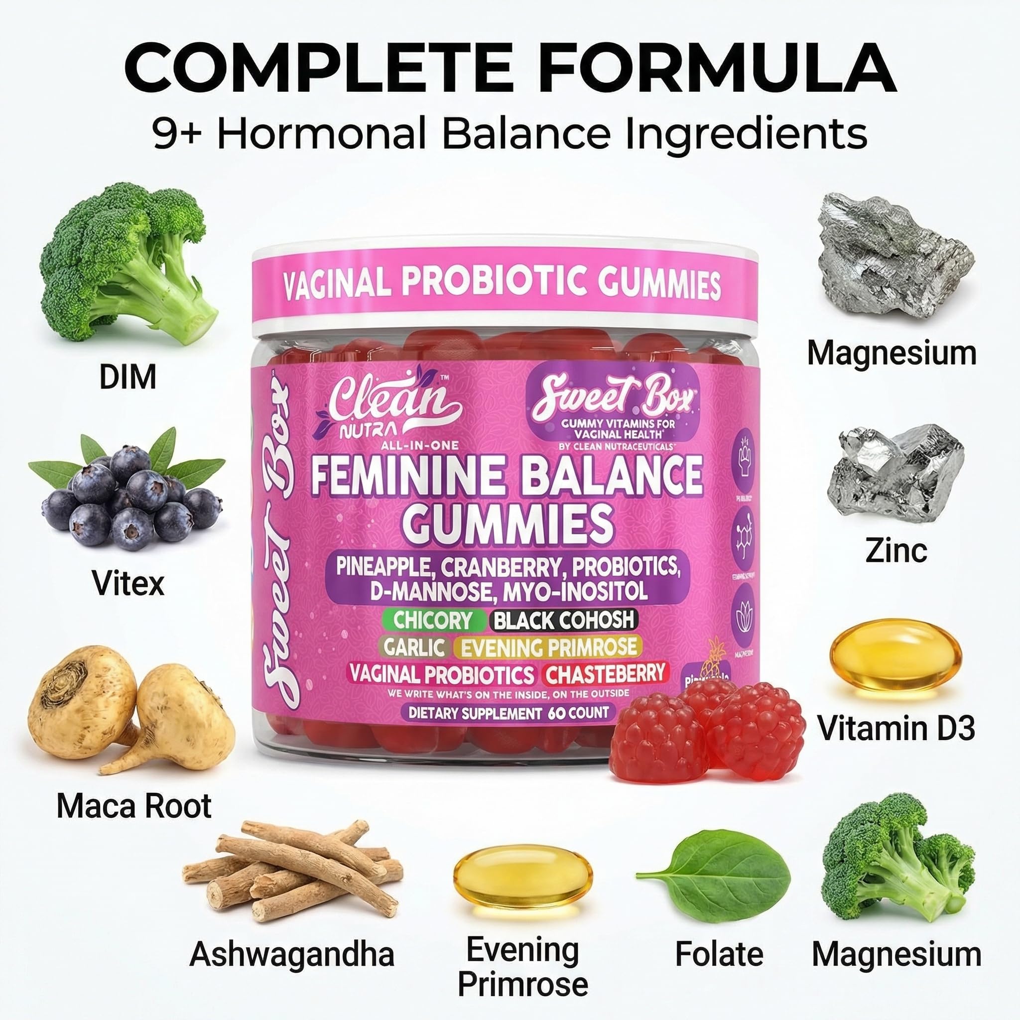 Clean Nutraceuticals gomita en mano para mostrar tamaño y facilidad de uso