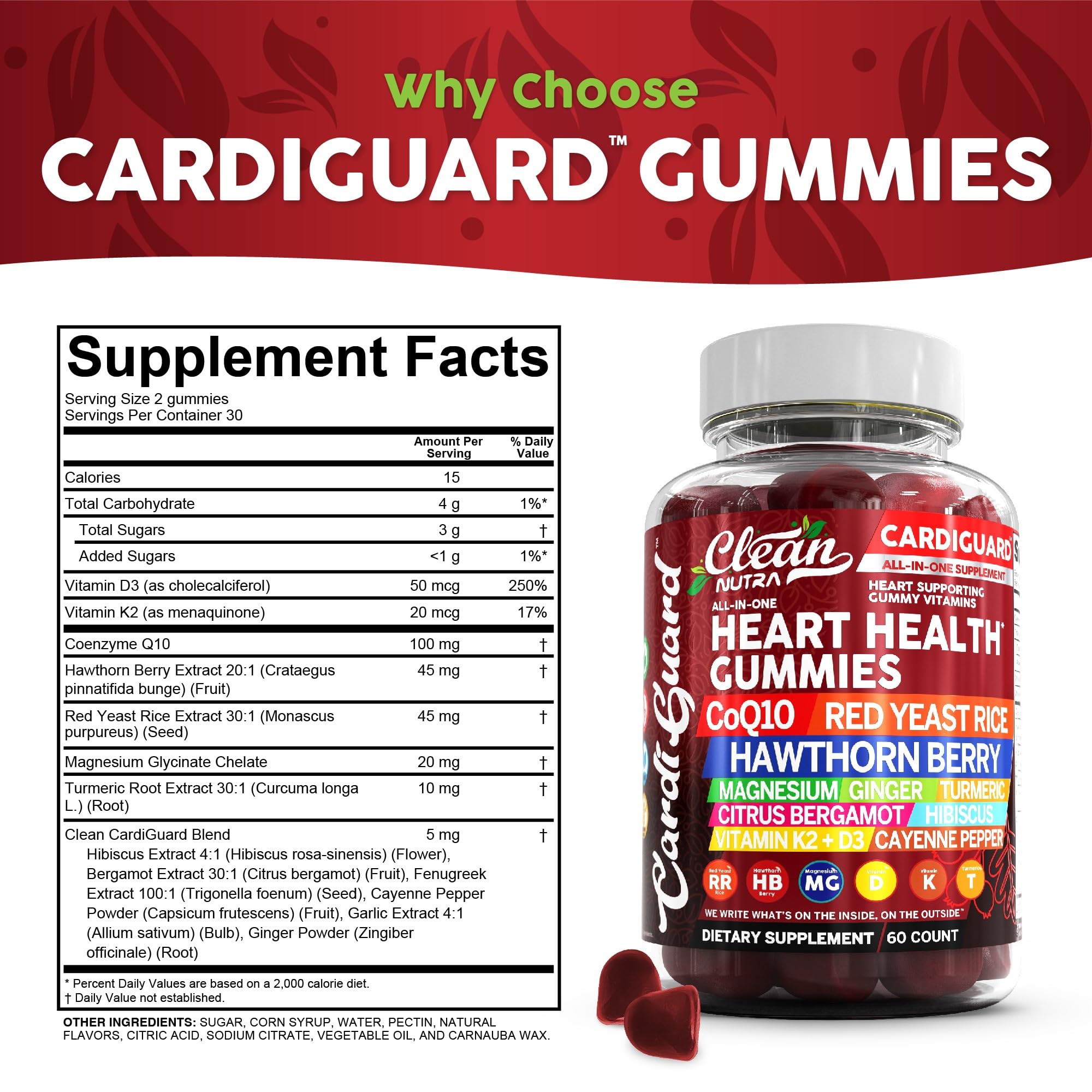 Clean Nutraceuticals gomita en mano para mostrar tamaño y porción práctica