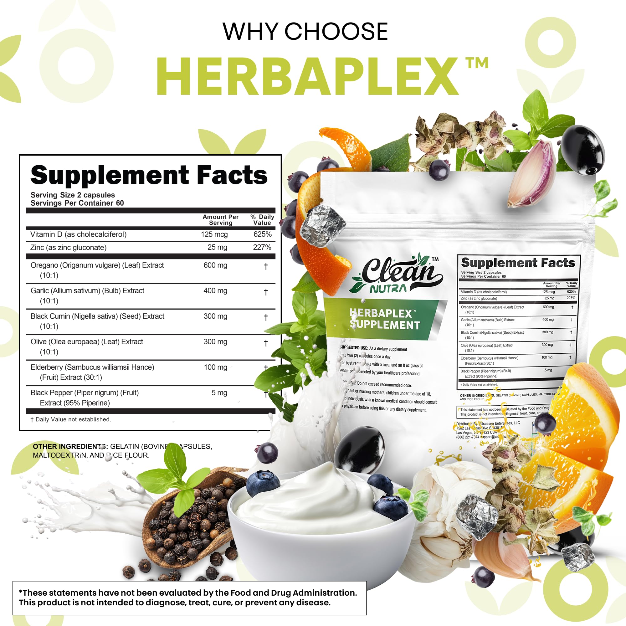 Clean Nutraceuticals mano sosteniendo cápsula para dosis diaria práctica