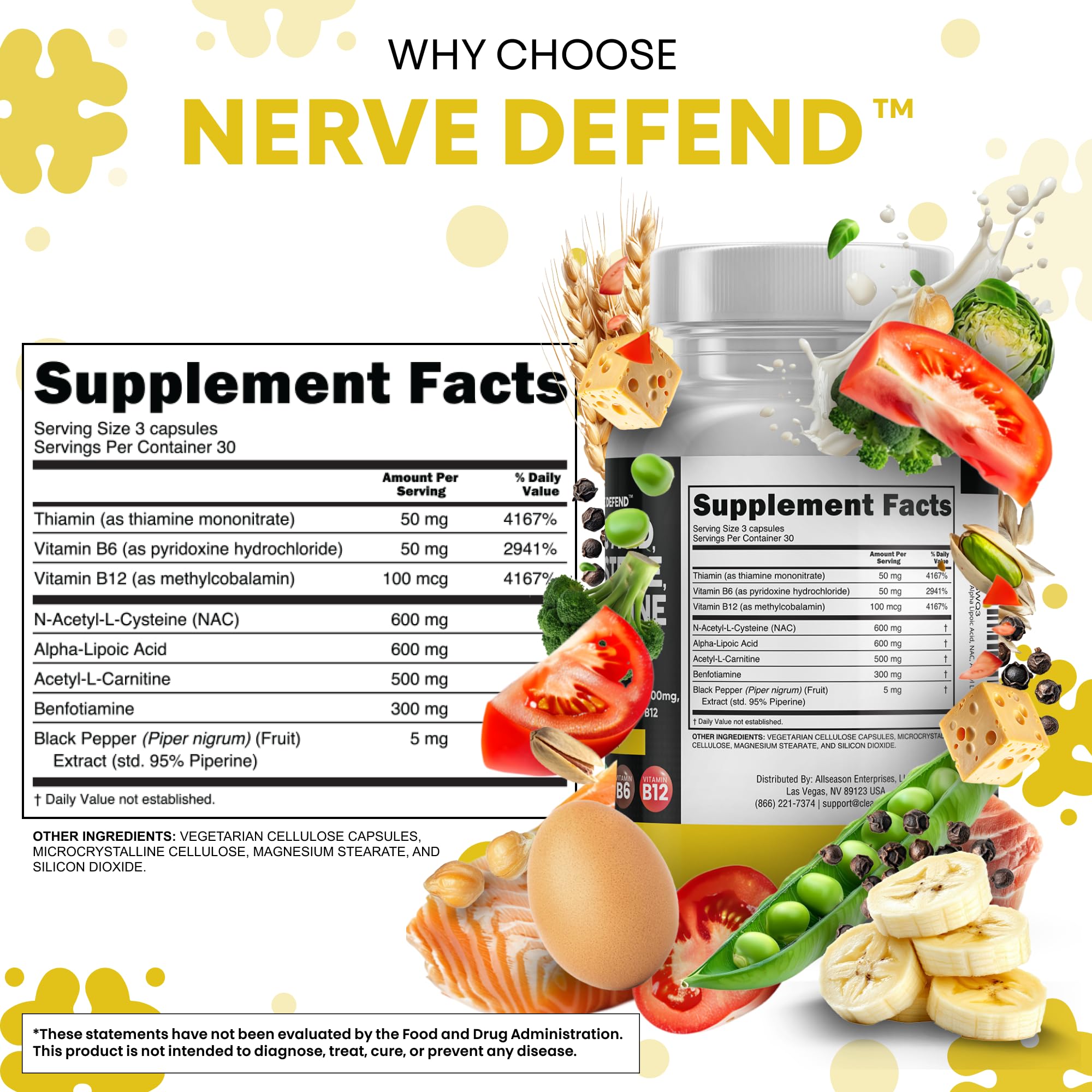 Clean Nutraceuticals lista de ingredientes activos que facilita la lectura