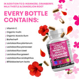 Clean Nutraceuticals ingredientes arándano y D‑Mannosa ilustrando apoyo urinario