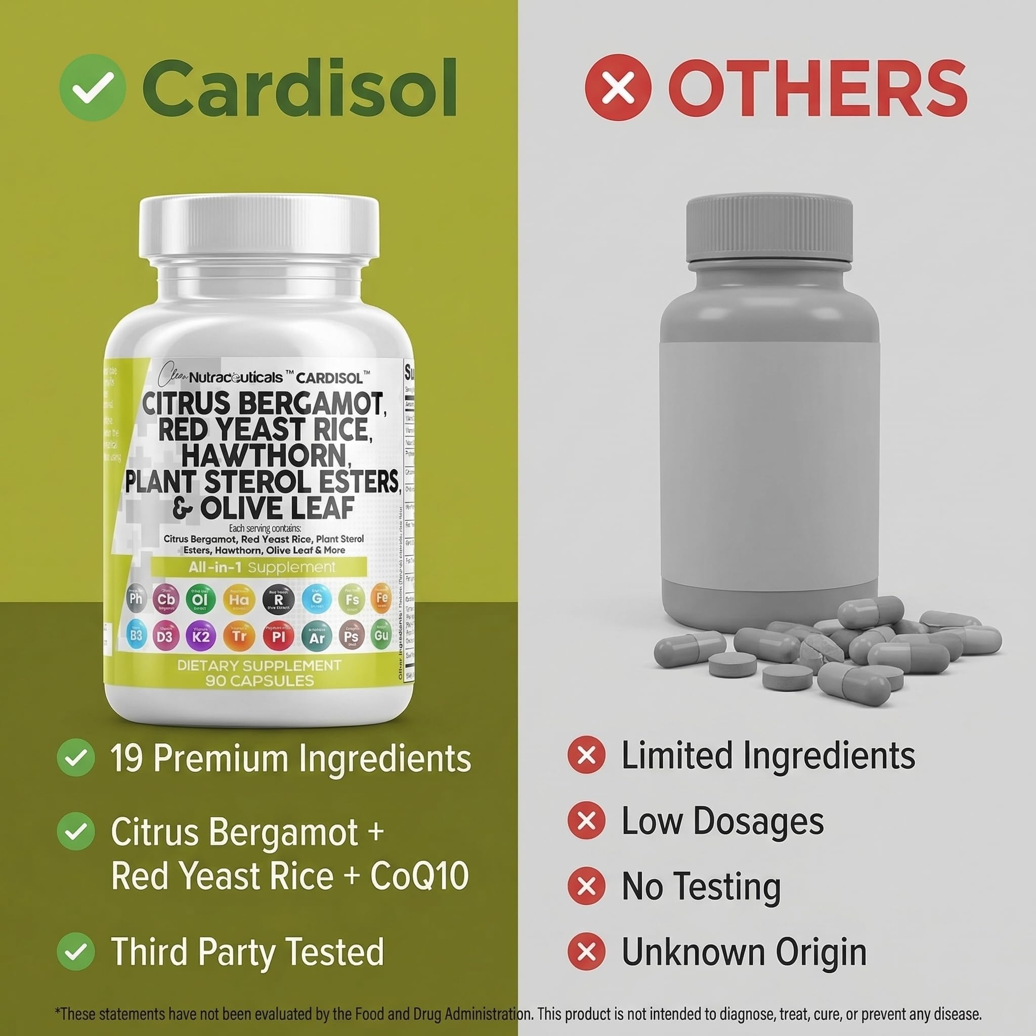 Clean Nutraceuticals ingredientes naturales ordenados que transmiten calidad