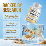 Clean Nutraceuticals raíces de maca y ashwagandha representando ingredientes naturales