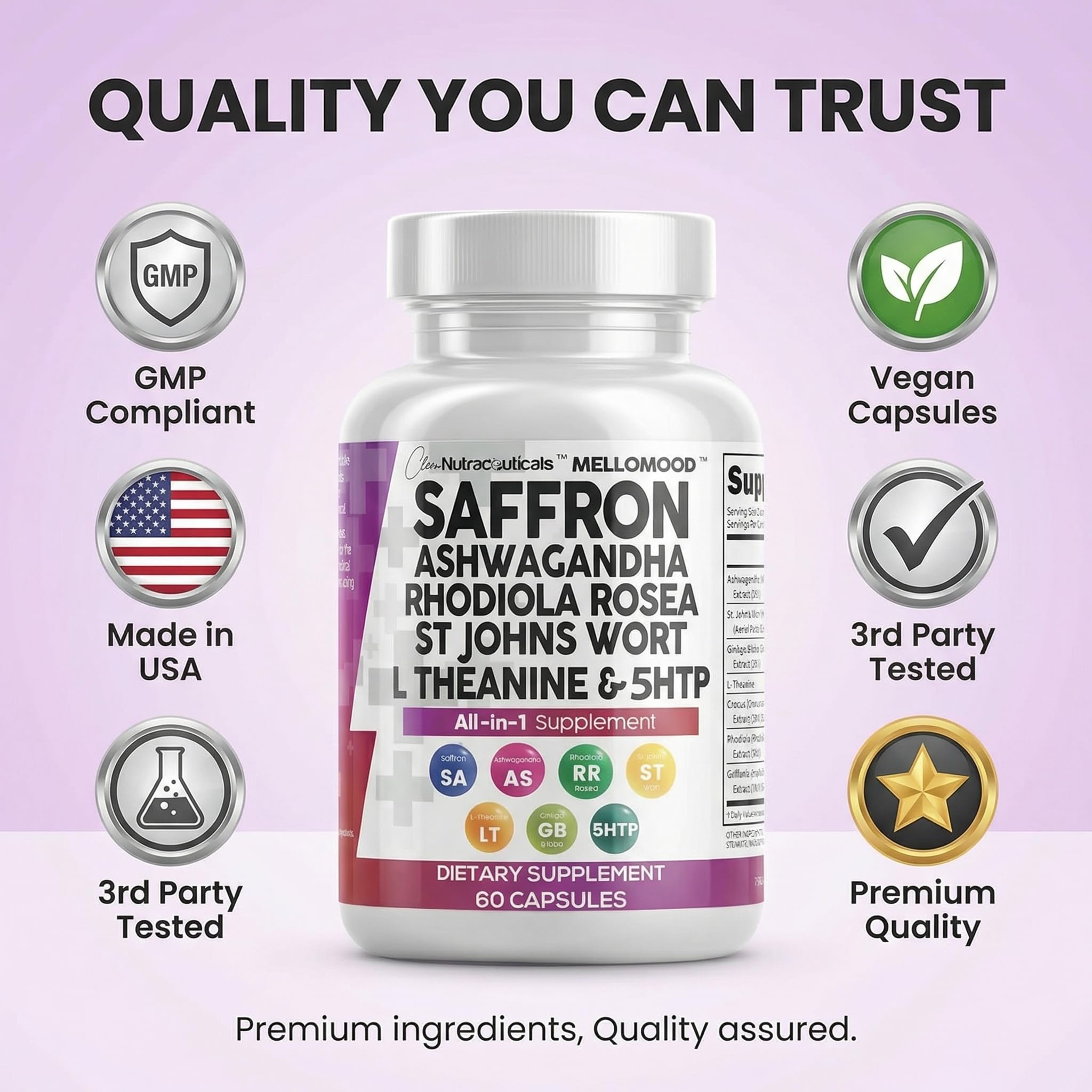 Clean Nutraceuticals instrucciones de uso cerca de la caja para seguridad