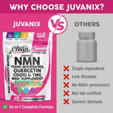 Clean Nutraceuticals Juvanix disposición de actives resalta NMN, resveratrol y CoQ10